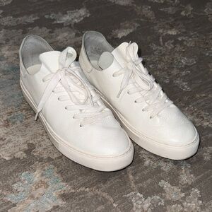 Sam Edelman Women's White Leather Low-Top Shoes